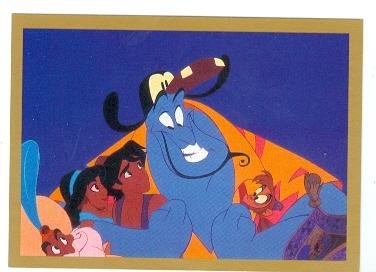 Jasmine Abu Genie Aladdin trading card Walt Disney Skybox #80 at